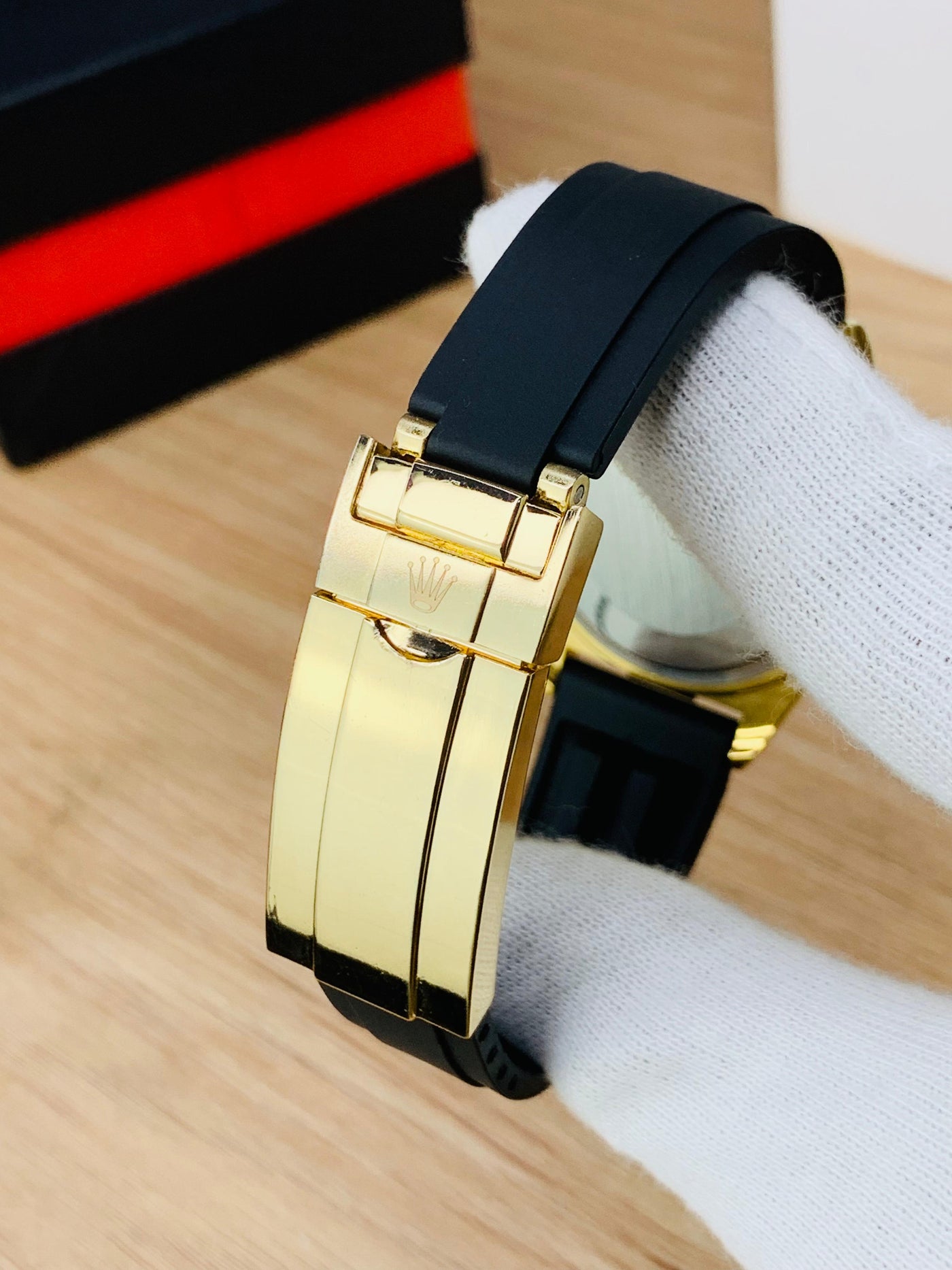 Stone Studded Strap Model (Gold Dial)