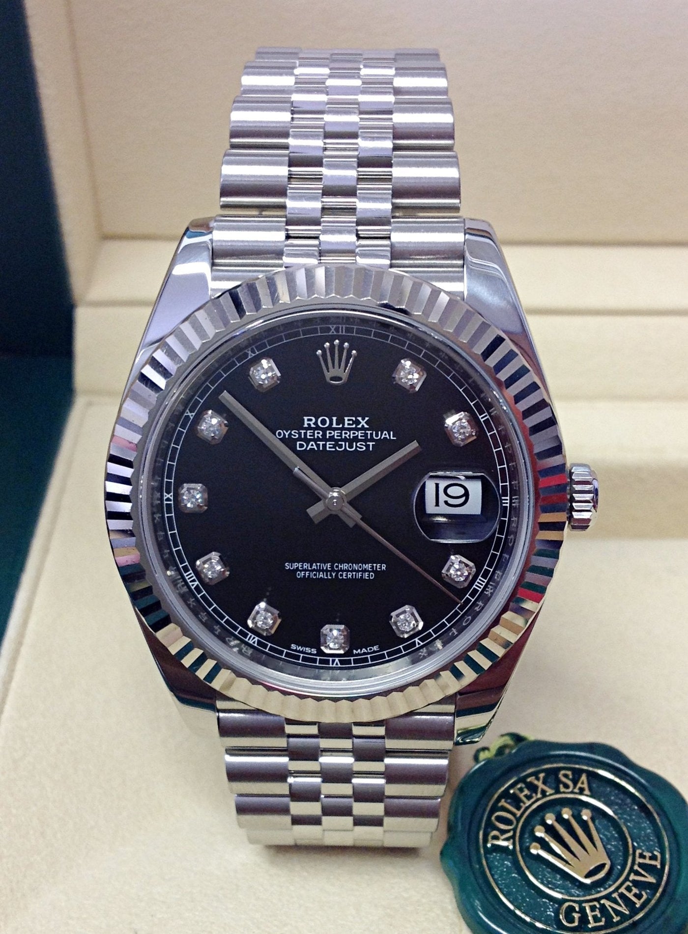 Rolex Date-Just Black Dial